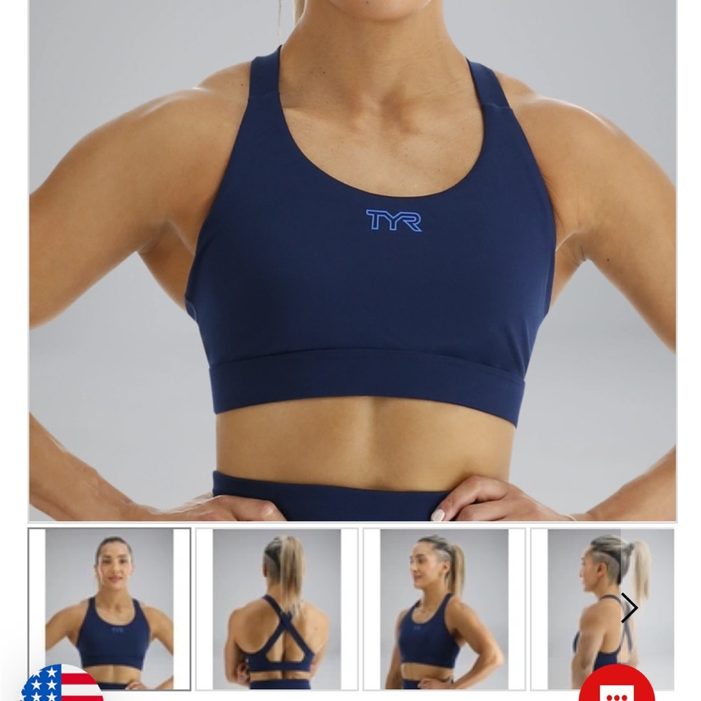 TYR cross back sports bra